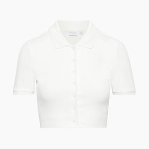 ARITZIA, Sunday Best — Audio Top (Cropped button up polo)